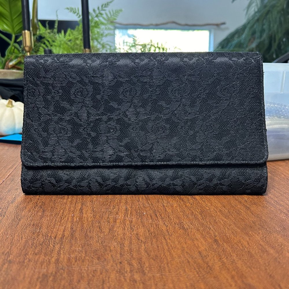 Black lace Clutch purse/bag